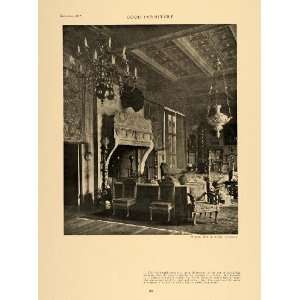  1917 Print Living Room Antique McKim Mead White Decor 