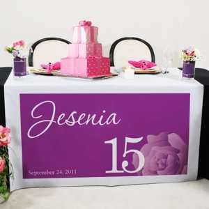  Quinceanera Single Rose Table Runner