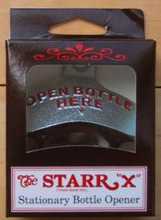 OPEN BOTTLE HERE Starr X Wall Mount Bottle Opener NEW!  