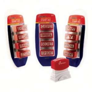  Security Stamp Kit, 4 Piece, Red