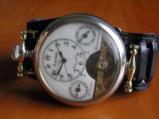 HEBDOMAS WRISTWATCH SWITZERLAND 1900’s 8 DAYS CALENDAR ORIGINAL RARE 