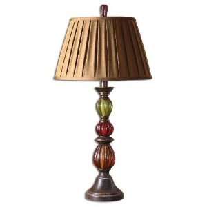  UT27963   Olive Bronze Table Lamp with Resin Accents: Home 
