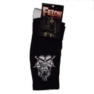 New Lucky 13 Felon DFF Switchblade Mens BLACK Socks  