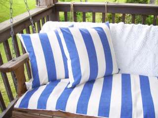Red White Toile Porch Swing Cushion Pillow Covers  
