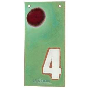 Modern flats with spots house numbers   #4 in copper patina, matador r