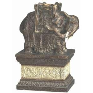     Elephant jewelry box/candle holder  157 301 06