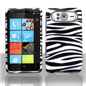 HTC HD7 Black White Zebra Case Cover Protector with Pry 