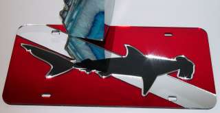 HAMMER HEAD SHARK Mirror License Plate Dive flag Scuba  