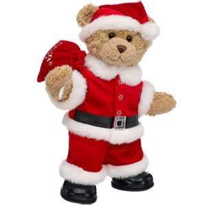 Build A Bear Workshop Santa Claus Curly Teddy