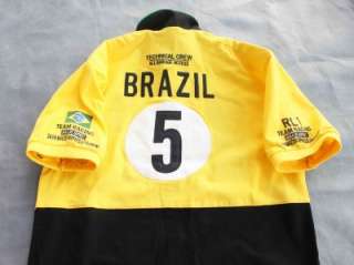   star New Mens 100% Cotton RACING TEAM 2163 Brazil shirt 3 size  