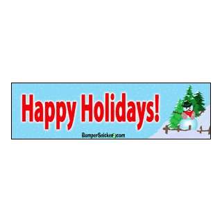 Happy Holidays   Refrigerator Magnets 7x2 in