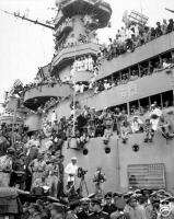 WWll USS Missouri Tokyo Bay Japanese Surrender 1945  