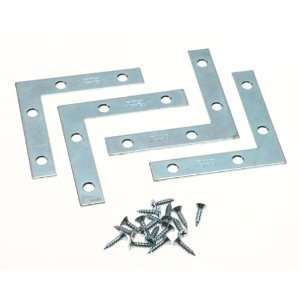  4 Pack 1 1/2 Flat Corner Braces W/screws B7000