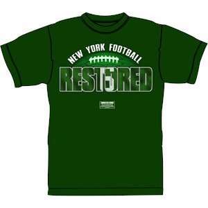  New York Football Restored Green T Shirt: Sports 