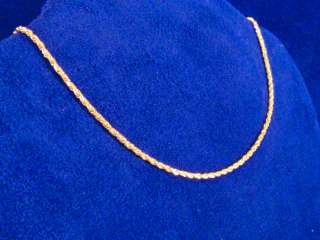 NEW 24K GOLD GP FRENCH ROPE 16 PENDANT NECKLACE NECK CHAIN SHIPS FREE 