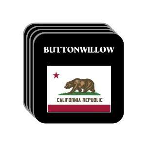 US State Flag   BUTTONWILLOW, California (CA) Set of 4 Mini Mousepad 