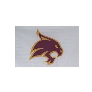  Texas State Bobcats Flag/Supercat/White/3x 5