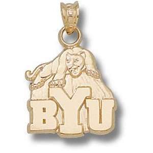  BYU Cougars 10K Gold BYU Cougar Pendant Sports 