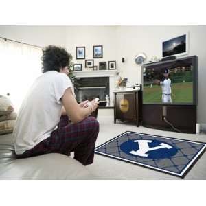  BYU COUGARS OFFICIAL 4x6 AREA FLOOR RUG: Home & Kitchen