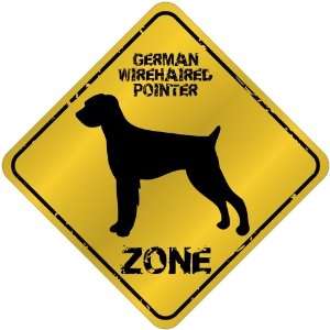 New  German Wirehaired Pointer Zone   Old / Vintage  Crossing Sign 