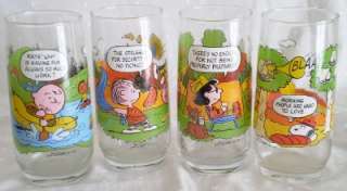 McDonalds Camp Snoopy Collection Set of 4 Glasses  