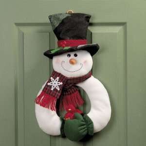  Plush Snowman Wreath   Party Decorations & Wall Decorations 