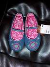 GIRLS ARIZONA BRYN DENIM SHOES WITH FLOWERS AVAILABLE IN SIZE: 5,6,7,8 