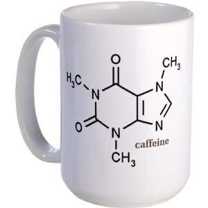 Caffeine Molecule Funny Large Mug by CafePress:  Kitchen 