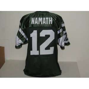  Joe Namath Custom Green Jersey Size 52: Sports & Outdoors