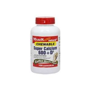  Chewable Super Calcium 600 + D3 600 mg/400 IU 100 Chewables 