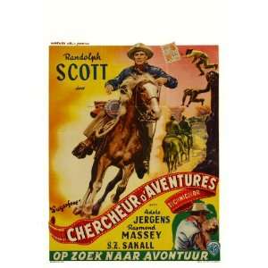 Sugarfoot Movie Poster (27 x 40 Inches   69cm x 102cm) (1951) Belgian 
