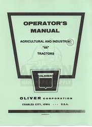 Oliver 66 Row Crop Standard Industrial Operator Manual  