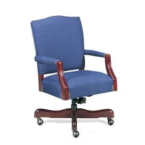  Canton Chair, Mid Back Traditional Wood Office Chair: Office Products