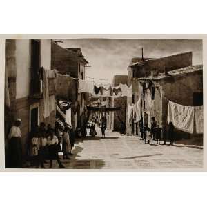  1926 Street Laundry Lines Caltanissetta Sicily Sicilia 