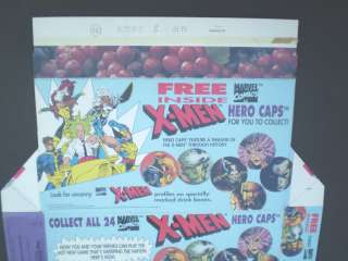 HI C X Men Hero Caps Pogs   Grape Box   Marvel 1994  