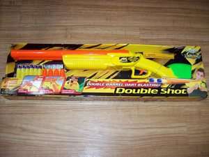 Buzz Bee Toys BuzzBee Toys Double Shot Toy Gun 6 foam darts 4 shells 