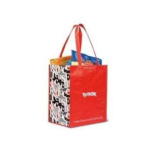  1759    Laminated 100% Recycled Shopper   Red / Pattern 