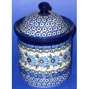 Polish Pottery 6 1/2 Canister:  Kitchen & Dining