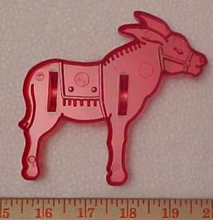 HRM Cookie Cutter Circus Burro Donkey Democrat Election  