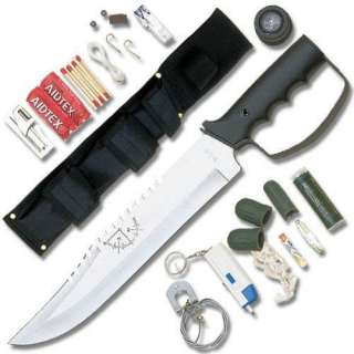 BUSHMASTER HUNTING SURVIVAL KNIFE DAGGER w/EXTRAS   NEW  