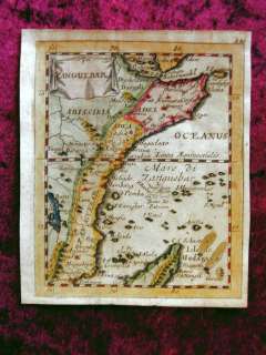 ZANQUEBAR MADAGASKAR AFRIKA KARTE DU VAL 1694 #D755S  