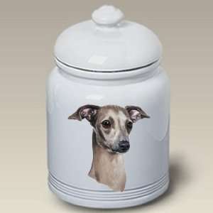Italian Greyhound Dog   Linda Picken Treat Jar