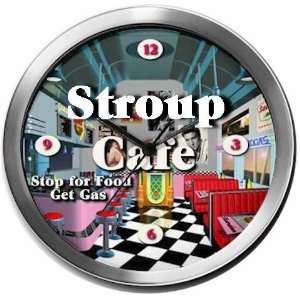  STROUP 14 Inch Cafe Metal Clock Quartz Movement: Kitchen 