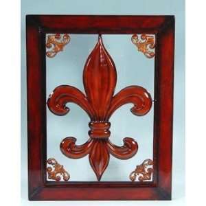  Decorative 22  Metal Fleur De Lis Plaque: Home & Kitchen