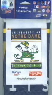 NOTRE DAME FIGHTING IRISH ~ OFFICIAL OUTDOOR HOUSE FLAG  