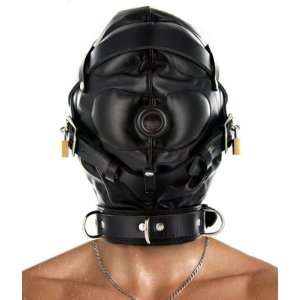  Strict Leather Sensory Deprivation Hood: Health & Personal 