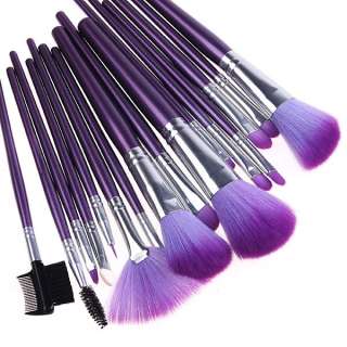 material goat hair aluminum and wood pu brush bristle color purple 