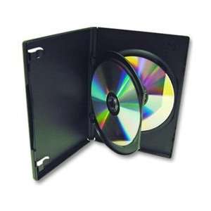  10 STANDARD Black Double DVD Cases with Inner Flap 