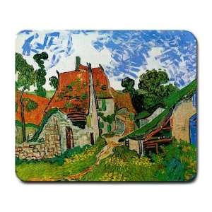  Village Street in Auvers By Vincent Van Gogh Mouse Pad 