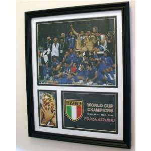  2006 Italy World Cup  Champions Celebration with Trophy 